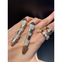 Conjunto Brinco e Anel Cobra Zircônia Lesprit 6013... - LESPRIT BIJOUX FINAS