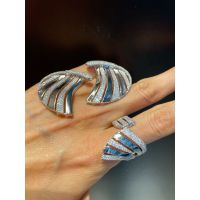Conjunto Brinco e Anel Zircônia Lesprit 6013748 Ró... - LESPRIT BIJOUX FINAS