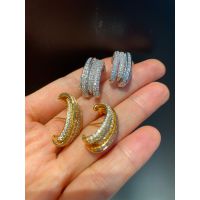 Brinco Ear Hook Zircônia Lesprit 6014053 Cristal - LESPRIT BIJOUX FINAS