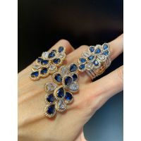 Conjunto Brinco e Anel Zircônia Lesprit 6816628 Do... - LESPRIT BIJOUX FINAS