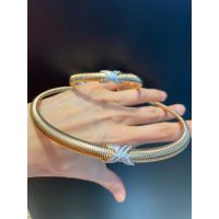 Colar Choker Zircônia Lesprit 7803099 Dourado Cris... - LESPRIT BIJOUX FINAS