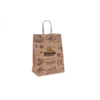 Sacola Kraft Personalizada - Tamanho S2 (19x26x12cm) - Impressão Colorida Na Frente e Verso