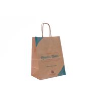 Sacola Kraft Personalizada - Tamanho S2 (19x26x12cm) - Impressão Colorida Na Frente e Verso
