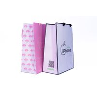Sacola - S12 - Personalizada Colorida Com Alça De Gorgurão - 18x9,5x23 Cm