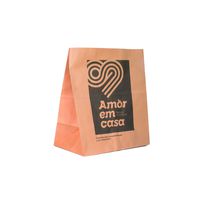 Saco Kraft Delivery - Tamanho - GG (30x36x20cm) - Personalizado - Impressão Colorida Na Frente Do Saco