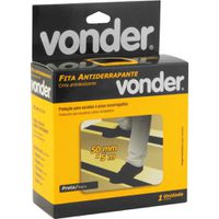 Fita Vonder Auto Adesiva Antiderrapante Preta de 50mm x 5m