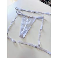 Kit Cinta Liga + Calcinha Love - Branco 