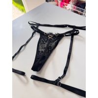 Kit Cinta Liga + Calcinha Love 