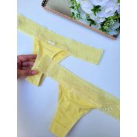 Calcinha Fio Renda - Amarelo