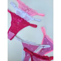 Kit 03 Calcinhas de Regulagem Coraçãozinho 