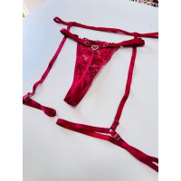 Kit Cinta Liga + Calcinha Love 