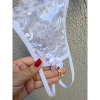 Calcinha Secretária Pingente - Branco