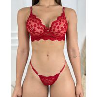 Conjunto Afrodite (Tule) - Vermelho