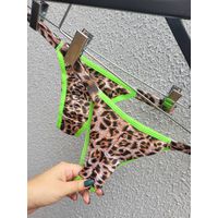 Calcinha Biquini - Onça Verde Neon
