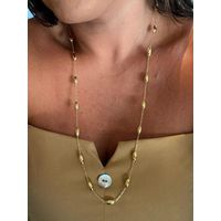 COLAR LONGO TUBINHOS BANHADO A OURO 