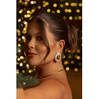 BRINCO ORGANIC RESINADO PEROLADO BANHADO A OURO