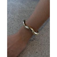 BRACELETE MAXI ORGANIC BANHADO A OURO