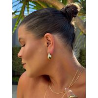 BRINCO ARGOLA ELETRO BOLD P BANHADO A OURO