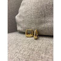 BRINCO ARGOLA LISA ABAULADA G BANHADO A OURO