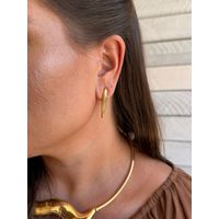 BRINCO PALITO LISO BANHADO A OURO