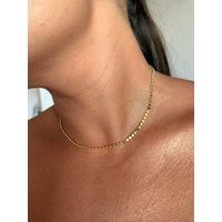 CHOKER CHAPINHAS BANHADO A OURO 