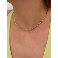CHOKER CANUTILHOS BANHADA A OURO