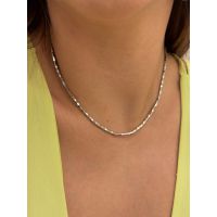 CHOKER CANUTILHOS BANHADA A RODIO BRANCO