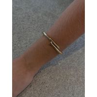 BRACELETE PREGO BANHADO A OURO