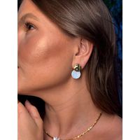 BRINCO CHAPINHA E MADREPÉROLA P BANHADO A OURO