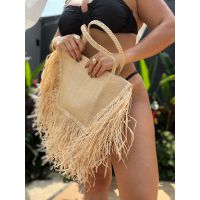 BOLSA PALHA FRANJAS SAINT TROPEZ 