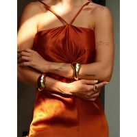 BRACELETE ORGANIC GR BANHADO A OURO
