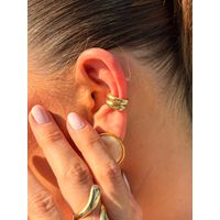 PIERCING FAKE SLIM BANHADO A OURO