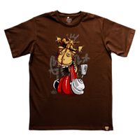 Camiseta Girafa - Marrom