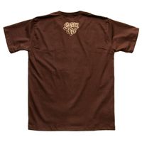 Camiseta Graffiti com Café - Marrom