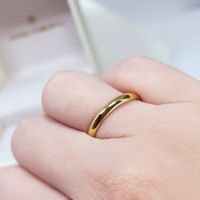 Aliança Clássica Abaulada em Ouro 18k com 3,50 Milímetros