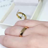 Aliança Clássica Abaulada em Ouro 18k com 4,0 Milímetros
