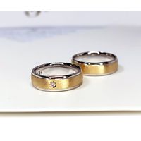 Aliança de Casamento em Ouro 18k com Brilhantes 