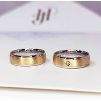 Aliança de Casamento em Ouro 18k com Brilhantes 