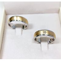 Aliança de Casamento em Ouro 18k com Brilhantes 