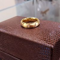 Aliança em Ouro de Casamento com Brilhantes