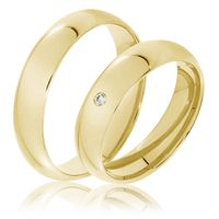 Aliança Clássica de Casamento - Ouro 18k