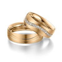 Aliança de Casamento Fosca com Diamantes 