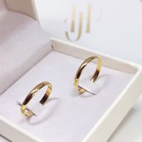 Aliança Clássica Abaulada em Ouro 18k com 3,0 Milímetros