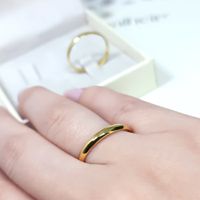 Aliança Clássica Abaulada em Ouro 18k com 2,5 Milímetros