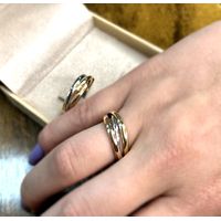 Alianças 3 Elos de Casamento - Ouro 18k 750