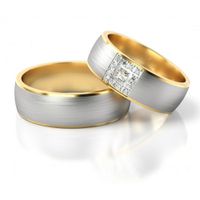 Alianças de Bodas Declaração Eterna - Aura Nobre - Ouro 18k 750