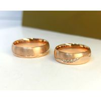 Aliança de Casamento Ondas de Amor em Ouro 18k Com Diamantes Maceio - 6,0 Milímetros