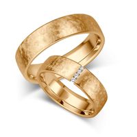 Aliança de Casamento Ouro 18k com Diamantes