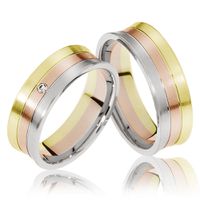 Alianças para Bodas - Ouro em Ouro 18k