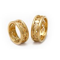 Aliança Trabalhada - Casamento e Noivado - Ouro 18k